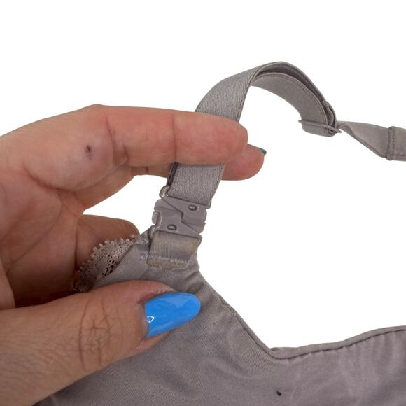 Victorias Secret Lined Demi Underwire Bra Convertible Lightly Lined Gray 38DD - Picture 5 of 7